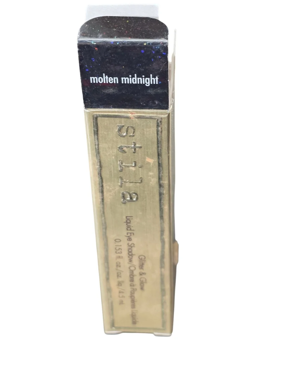 NIB Stila Glitter & Glow Liquid Eye Shadow Molten Midnight